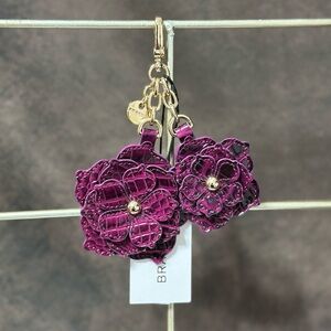 BRAHMIN Melbourne Collection Sugar Plum Flower Duo Charm
